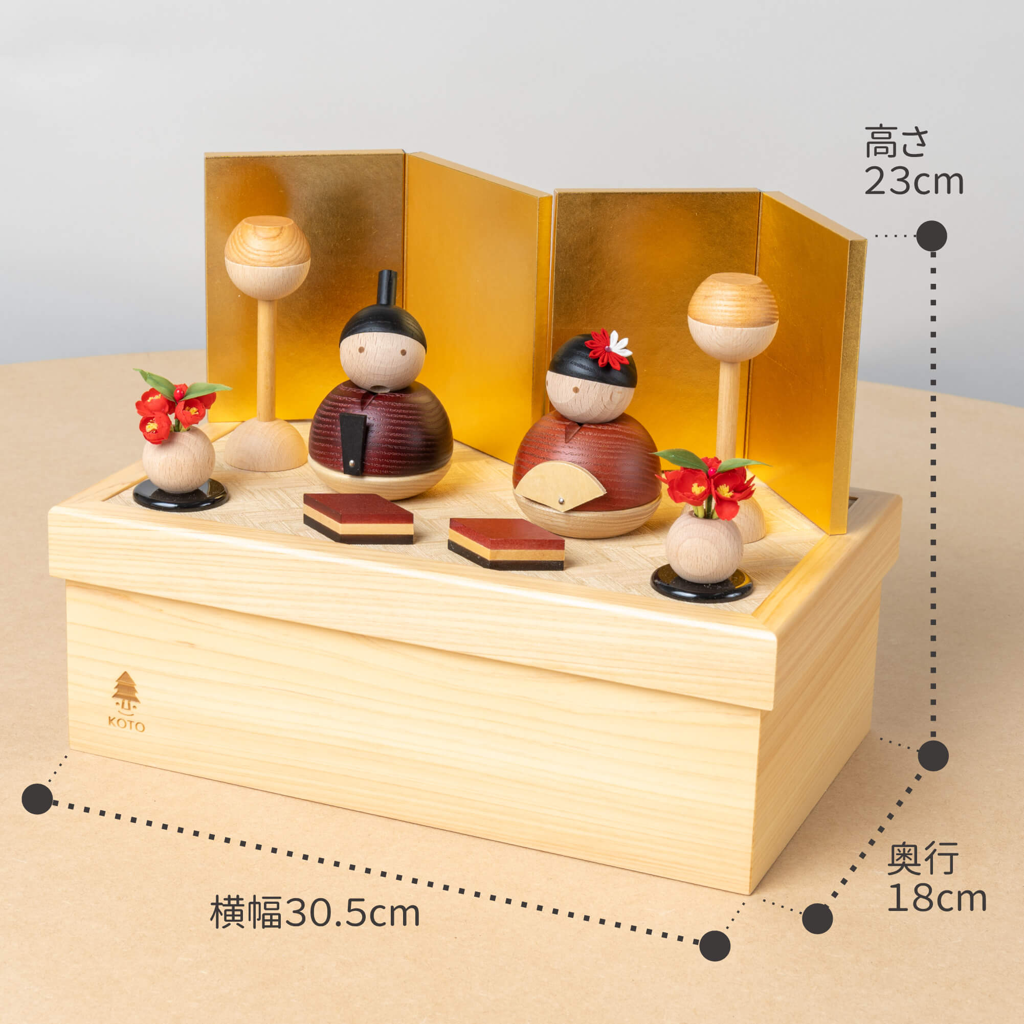 819)✿木製☆花台3個セット茶道 - 置物